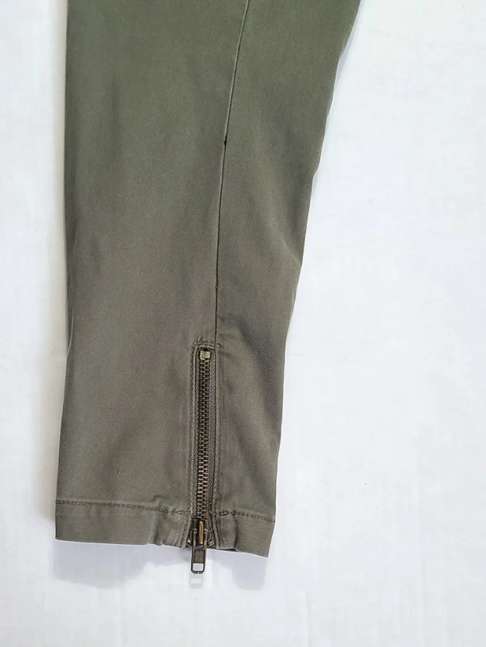 True Religion Drop Crotch Joggers Ankle Zip Tapered Sweatpants Men 33
